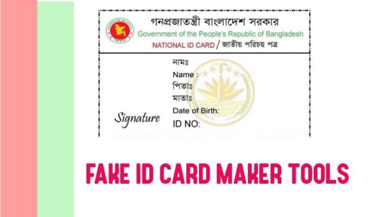 Fake NID Card Maker Smart BD